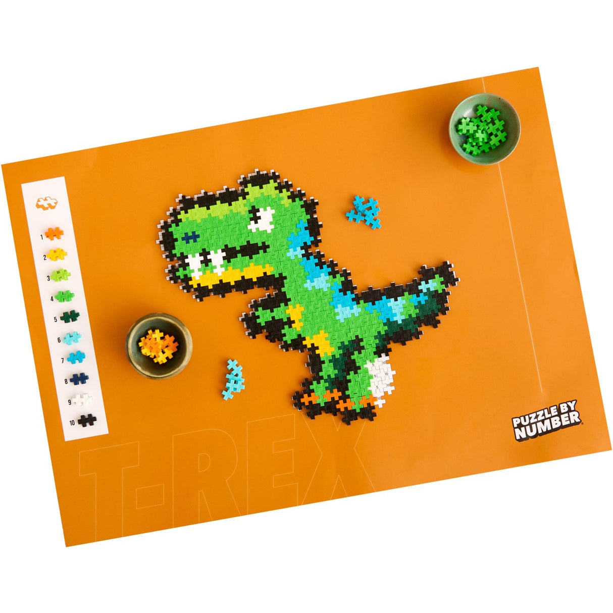Plus-Plus Pussel By Number T-Rex 250 Pcs