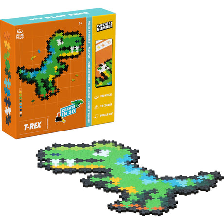 Plus-Plus Pussel By Number T-Rex 250 Pcs