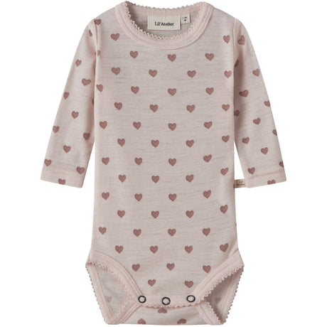 Lil'Atelier Morganite Heart Nbfnoel Nia Ull Ls Slim Body Lil Noos