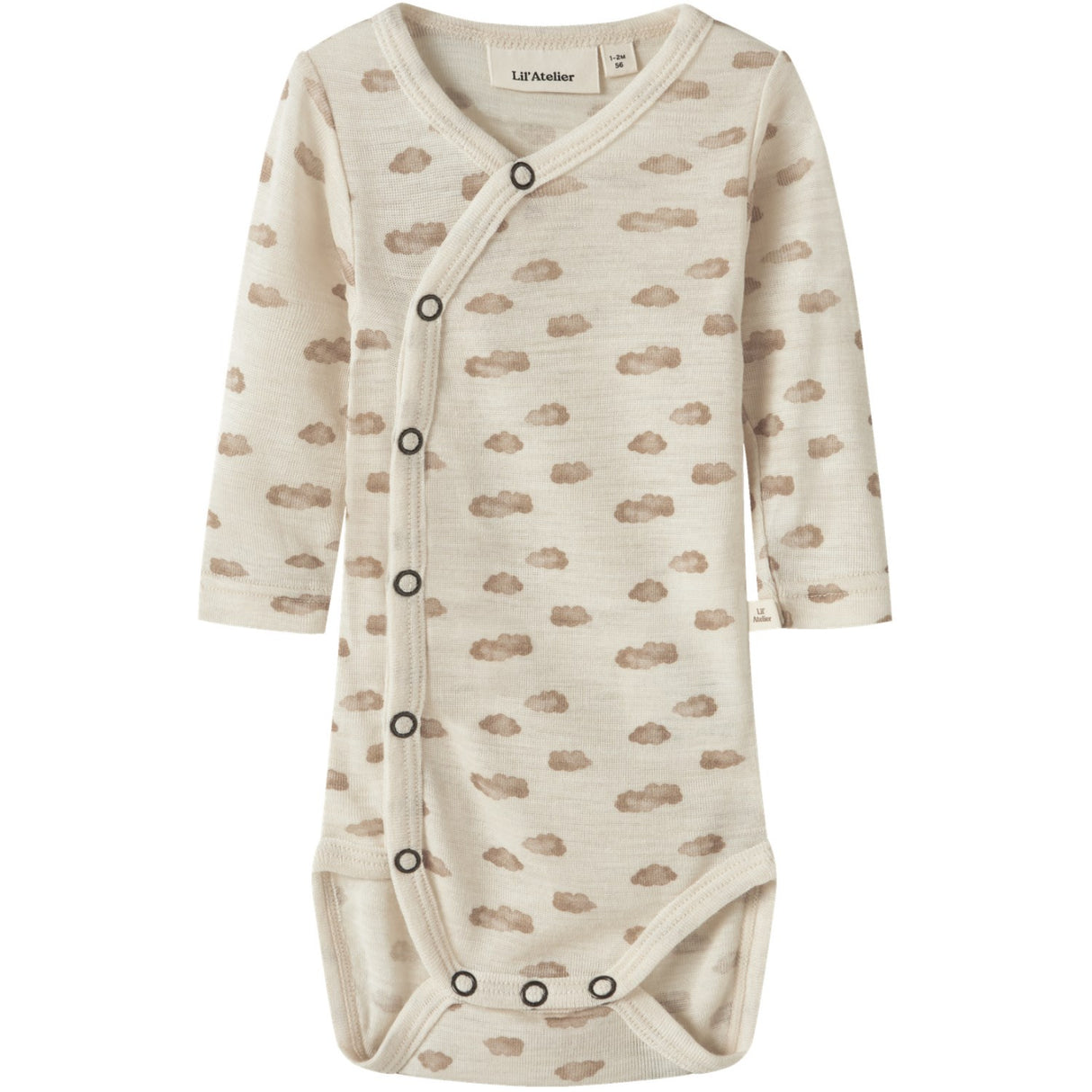 Lil'Atelier Turtledove Cloud Nbnnalu Wo/Mo Ls Slim Omlott Body Lil