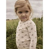 Lil'Atelier Turtledove Flower Nmfnalu Wo/Mo Ls Slim Topp Lil