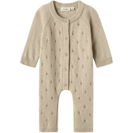 Lil'Atelier Safari Melange Nbnnalio Ull Stickad Dräkt Lil