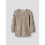 Lil'Atelier Sepia Tint Melange Nmnnilo Wo/Mo Ls Slim Topp Lil