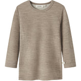 Lil'Atelier Sepia Tint Melange Nmnnilo Wo/Mo Ls Slim Topp Lil