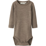 Lil'Atelier Sepia Tint Melange Nbnnester Ull Ls Slim Body Lil