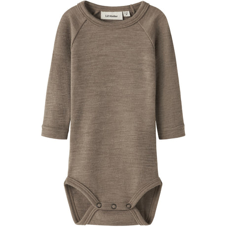Lil'Atelier Sepia Tint Melange Nbnnester Ull Ls Slim Body Lil