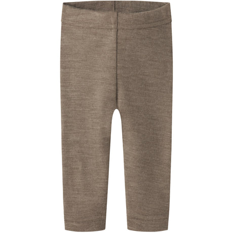 Lil'Atelier Sepia Tint Melange Nbnnester Ull Slim Leggings Lil