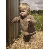 Lil'Atelier Sepia Tint Nbmnomo Noa Ull Ls Stickad Dräkt Lil
