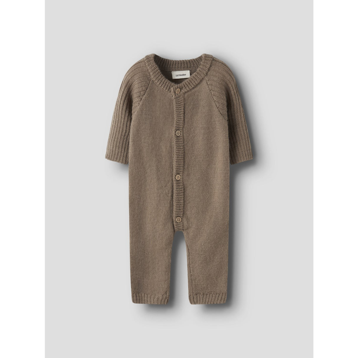 Lil'Atelier Sepia Tint Nbmnomo Noa Ull Ls Stickad Dräkt Lil
