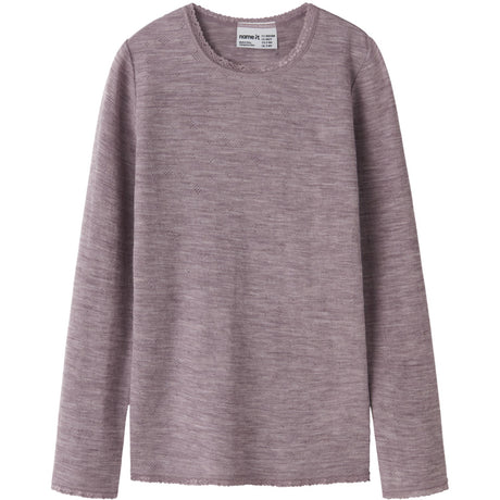 Name It Toadstool Nkfwang Ull Needle Ls Topp Solid