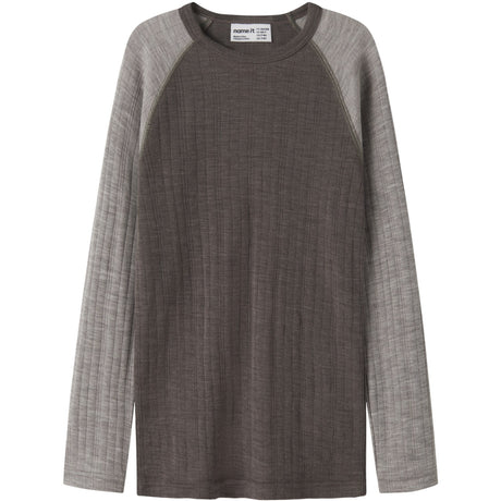 Name It Morel Satellites Sleeves Nkmwang Ull Needle Ls Topp Solid