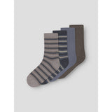 Name It Folkstone Gray Nkmwak Wo/Bl 4P Strumpor