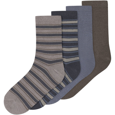 Name It Folkstone Gray Nkmwak Wo/Bl 4P Strumpor