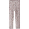 Name It Violet Ice Flowers + Leafs Nmfwang Ull Needle Leggings Noos