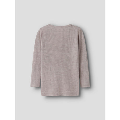 Name It Violet Ice Nmnwax Ull Rib Ls Topp Noos
