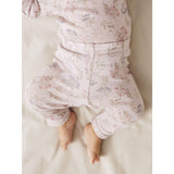 Name It Violet Ice Flowers And Leafs Nbfwang Ull Needle Leggings Noos