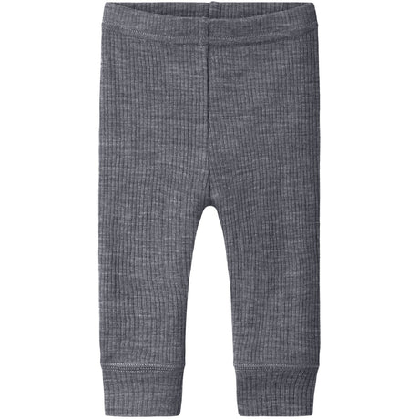Name It Folkstone Gray Nbnwax Ull Rib Leggings Noos
