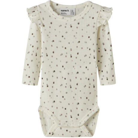 Name It Snow White Double Dots Nbfwomi Wo/Mo Ls Body