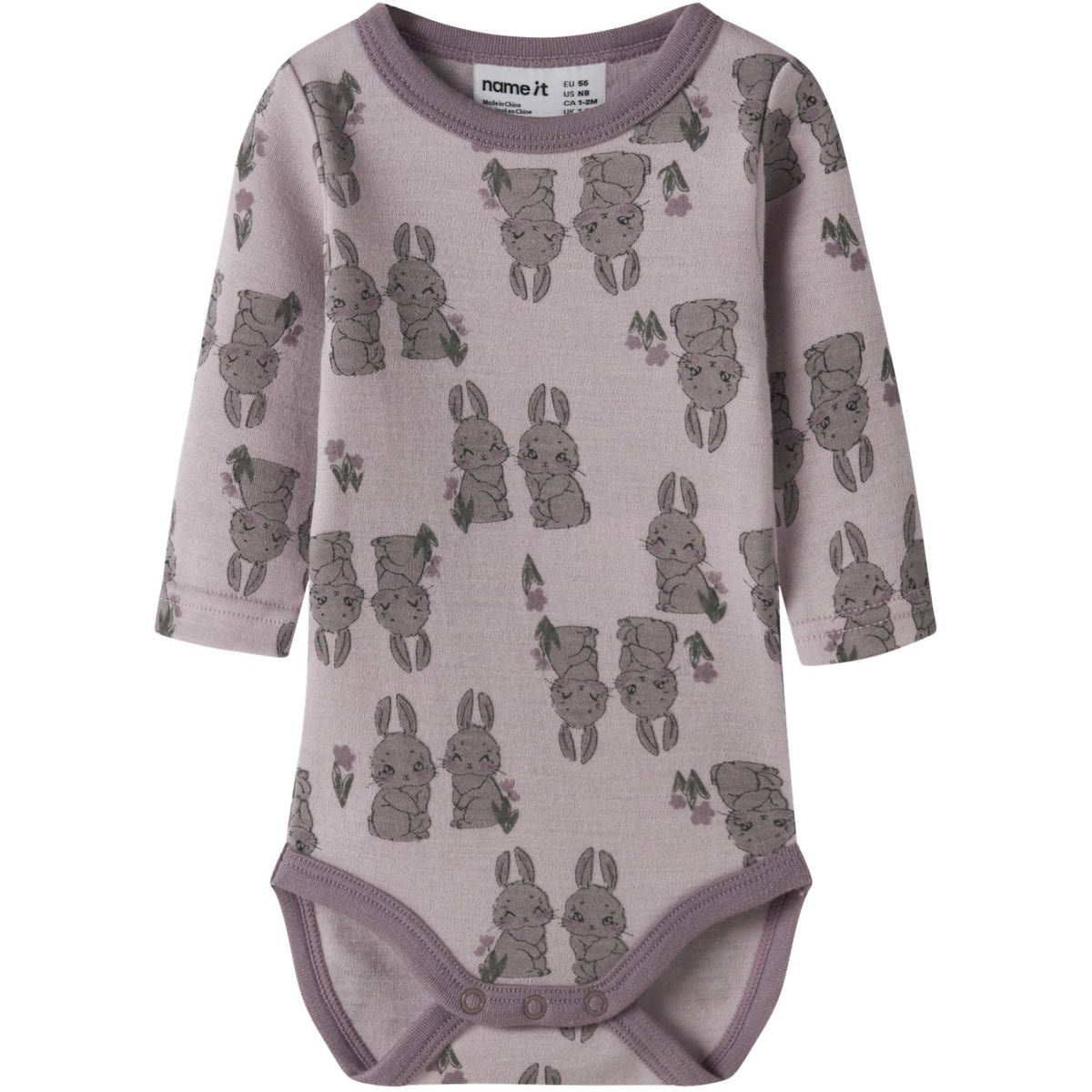 Name It Violet Ice Bunnies Nbfwillow Ull Ls Body