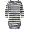Name It Snow White Morel/Folkstone Gray Nbmwang Ull Needle Ls Body Noos