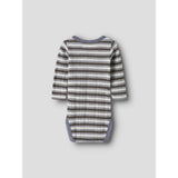 Name It Snow White Morel/Folkstone Gray Nbmwang Ull Needle Ls Body Noos