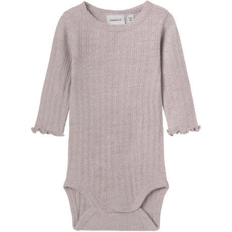 Name It Violet Ice Nbfwossa Wo/Si Rib Ls Body