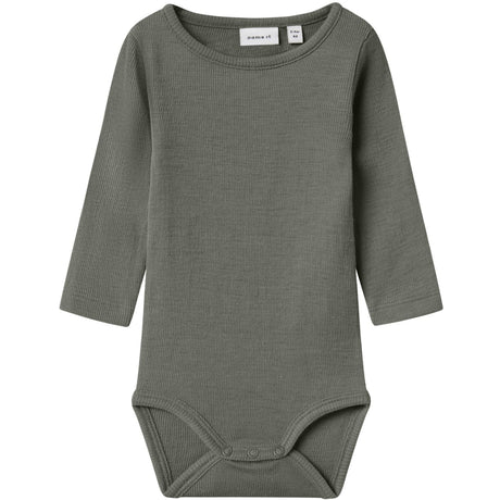 Name It Mulled Basil Nbmwossa Wo/Si Rib Ls Body