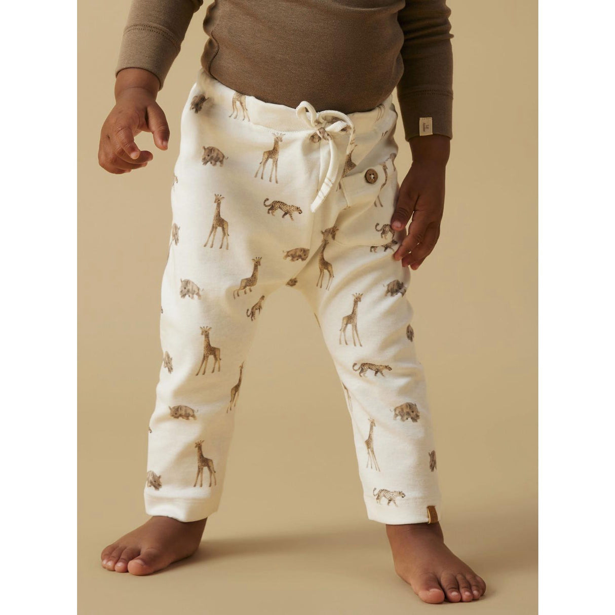 Lil'Atelier Coconut Milk Animals African Nbmgayo Elo Loose Byxor Lil Noos