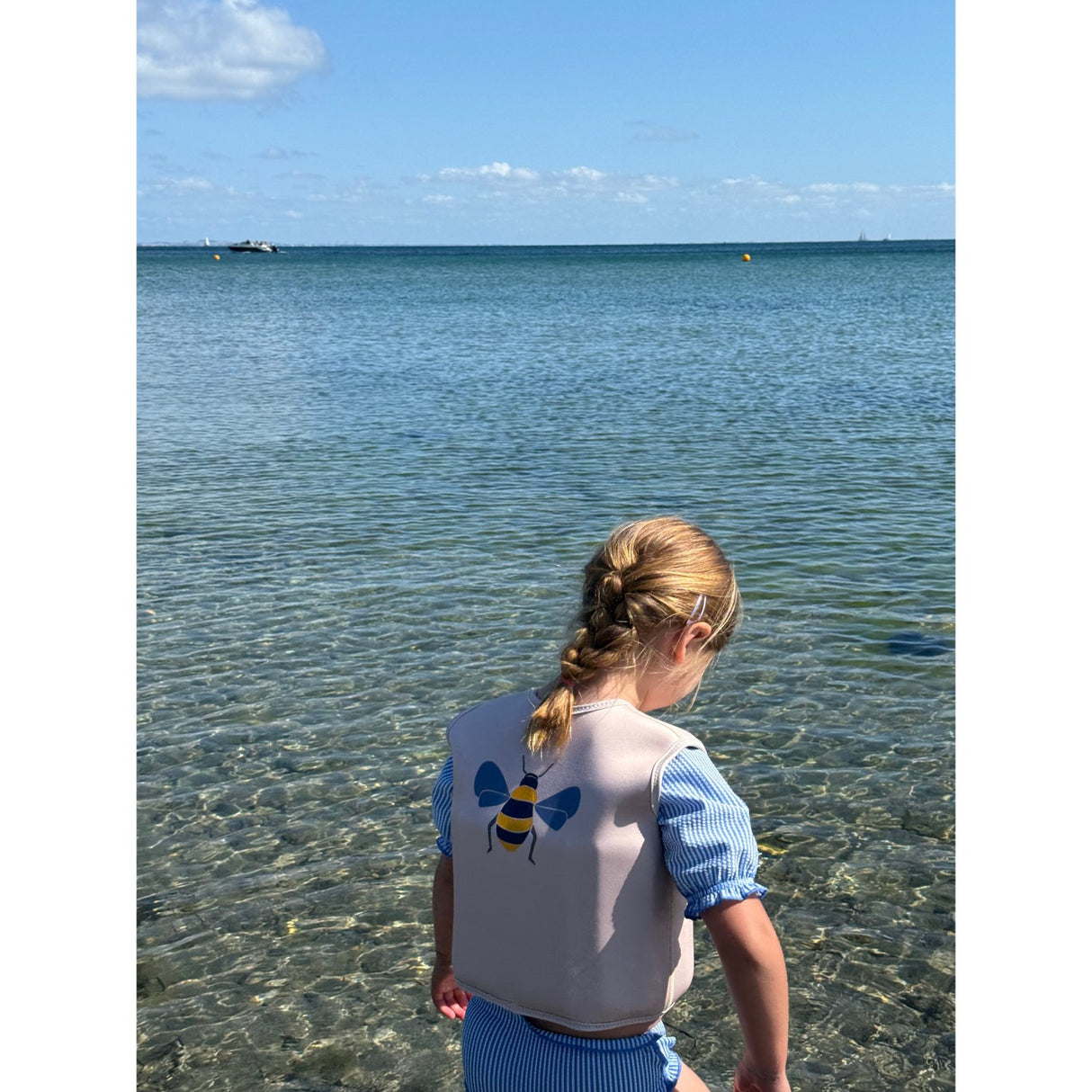 Vanilla COPENHAGEN Beige Honeybee Swim Väst Neoprene