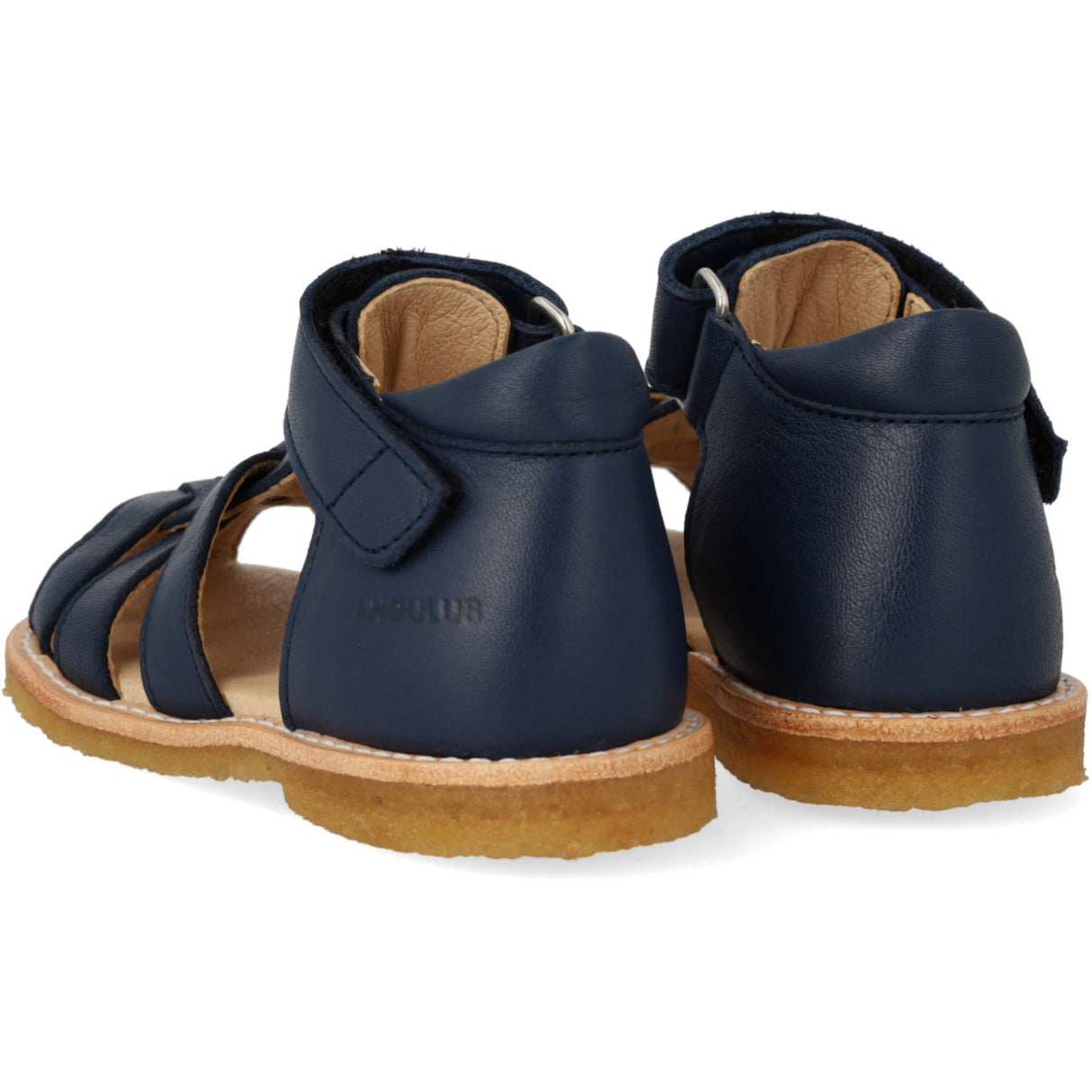 Angulus Navy Börjar Sandal Med Kardborrebandlukning