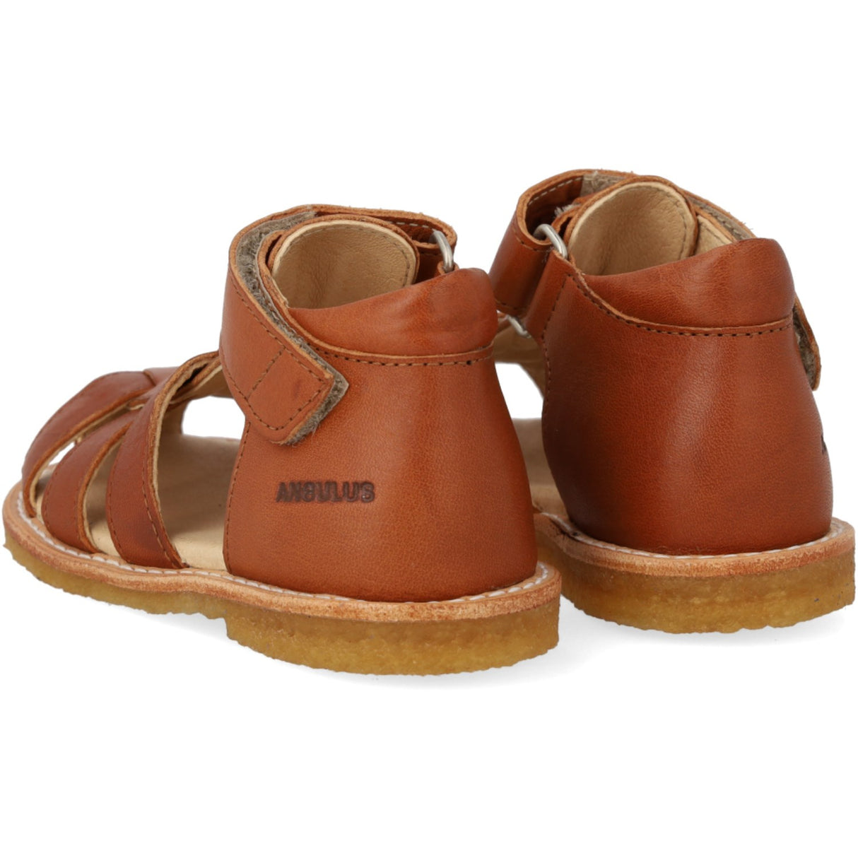 Angulus Begyndersandal M. Velcro Cognac