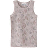 Name It Violet Ice Flowers + Leafs Nmfwang Ull Needle Tank Topp