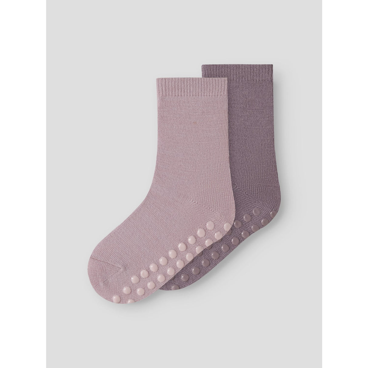 Name It Violet Ice Nmfwak Wo/Bl 2P Strumpor W/Non Skid