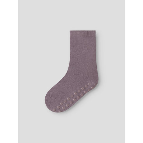 Name It Violet Ice Nmfwak Wo/Bl 2P Strumpor W/Non Skid