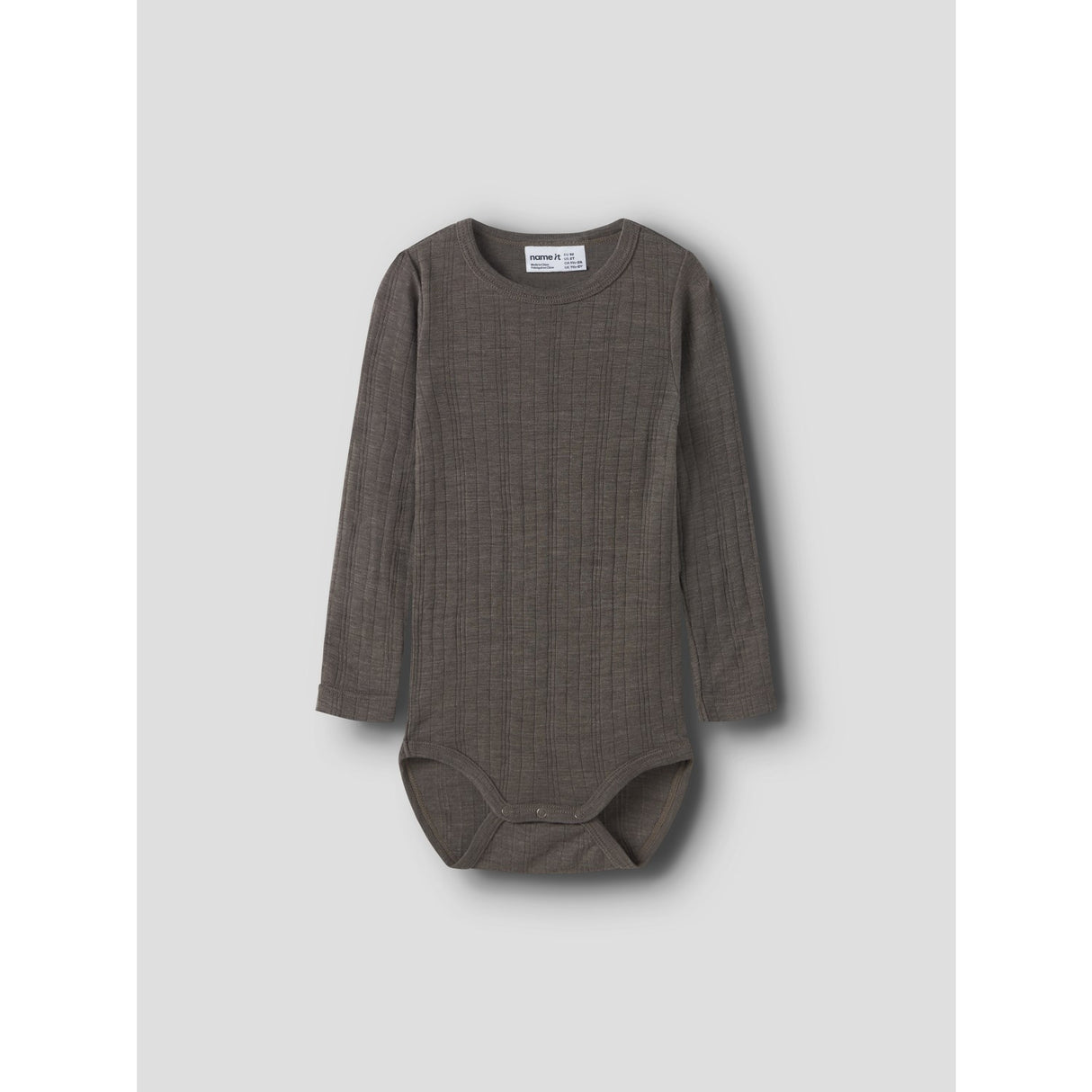 Name It Morel Nmmwang Ull Needle Ls Body Solid