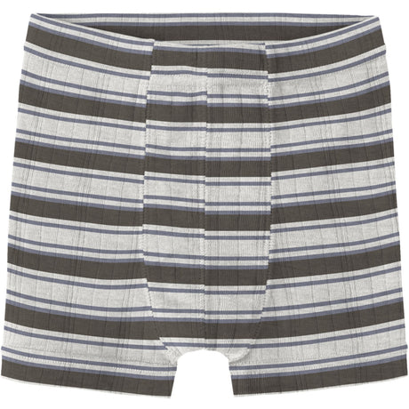 Name It Snow White Morel/Folkstone Gray Nmmwang Ull Needle Boxer