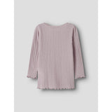 Name It Violet Ice Nmfwossa Wo/Si Rib Ls Topp
