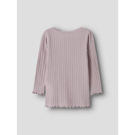 Name It Violet Ice Nmfwossa Wo/Si Rib Ls Topp
