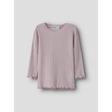 Name It Violet Ice Nmfwossa Wo/Si Rib Ls Topp