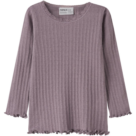 Name It Toadstool Nmfwossa Wo/Si Rib Ls Topp