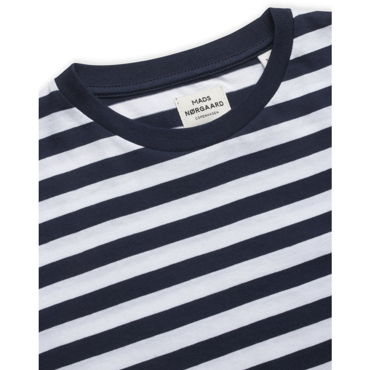 Mads Nørgaard Navy/White Organic Midi Thorlino Tee Fav