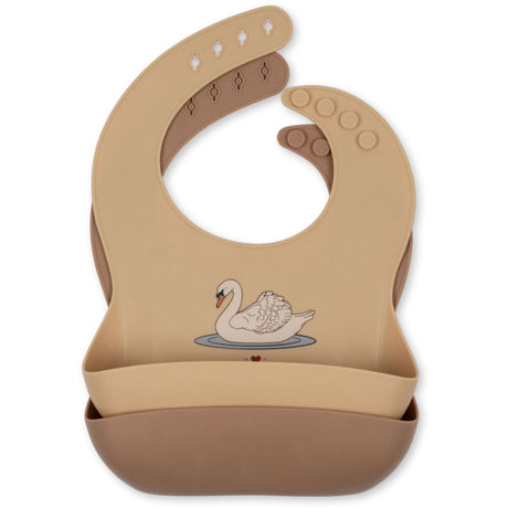 Konges Sløjd Swan 2 Pack Silikon Haklapp