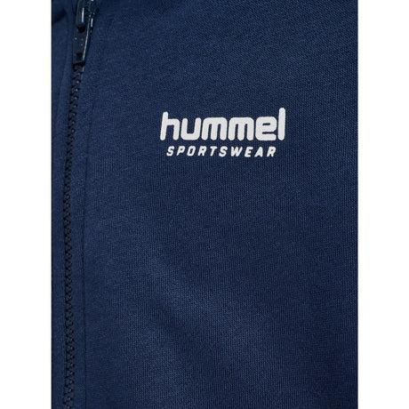 Hummel Dress Blues/Faded Denim Jr Loose Blocked Zip Hoodies