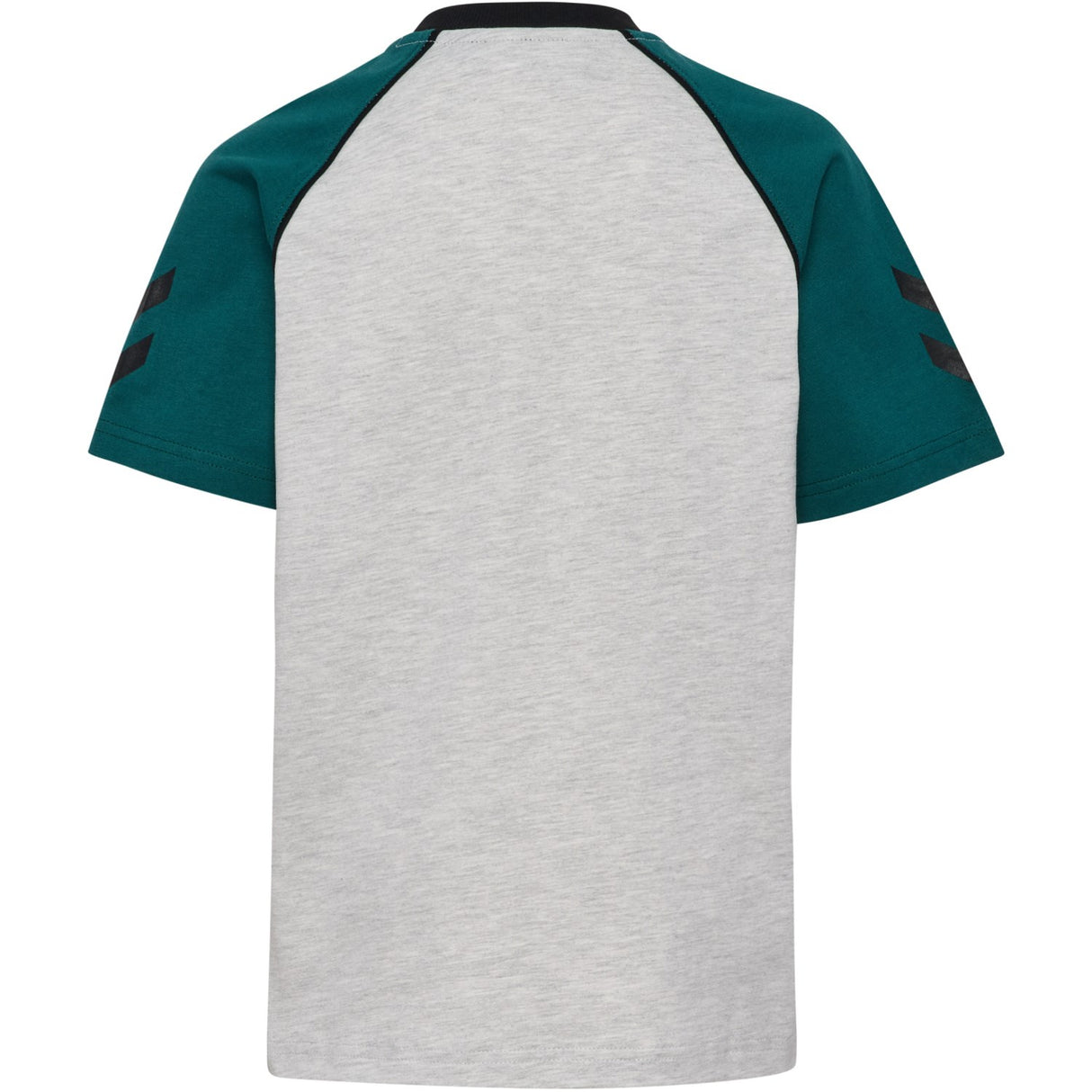 Hummel Light Grey Melange Jr Reg V-Neck T-Shirt Ss