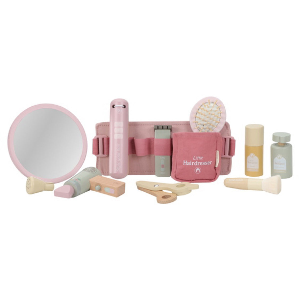 Little Dutch Pink Wooden Barber Sett