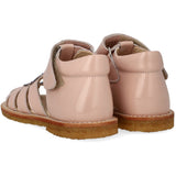 Angulus Hjertesandal Med Glitter Og Velcrolukning