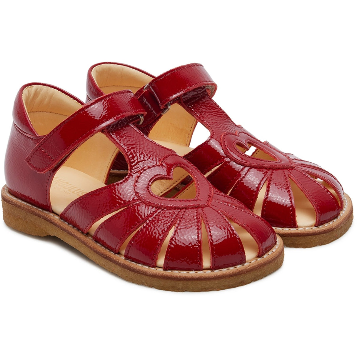 Angulus Hjerte Sandaler Dark Red