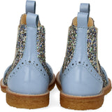 Angulus Chelsea Støvle Med Glitter Og Brogues Detaljer