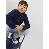 Jack & Jones Junior Navy Blazer Jjeoxford Skjorta L/S Noos Jnr