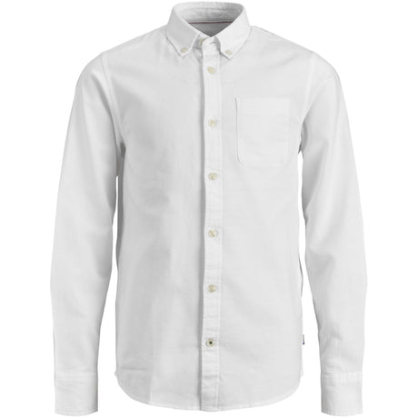 Jack & Jones Junior White Jjeoxford Skjorta L/S Noos Jnr